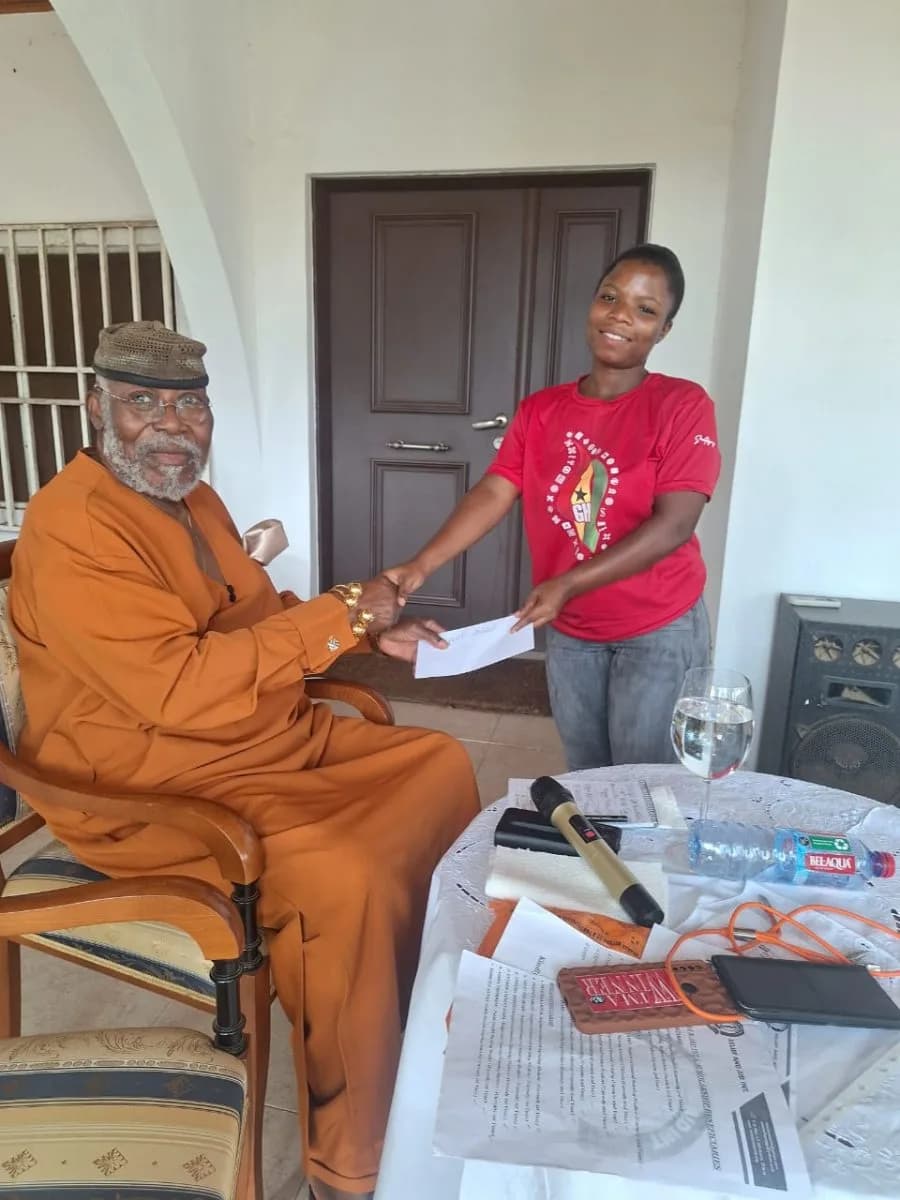 Courtesy Visit by RAI Beneficiaries to Dr. Nyaho Nyaho Tamakloe